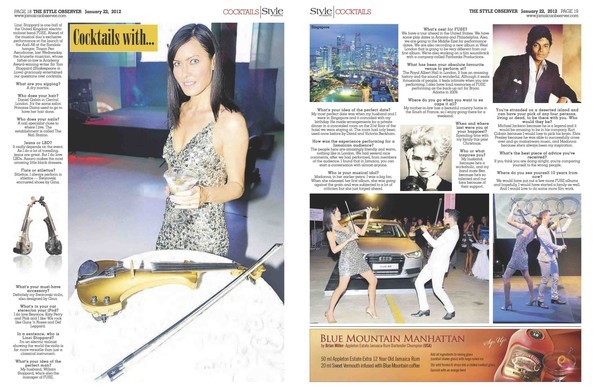 Linzi Stoppard is featured in The Jamaican Observer Linzi Stoppard is featured in The Jamaican Observer