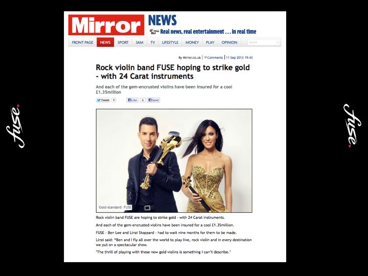 Linzi Stoppard Gold Plated Violins – World’s First Ever