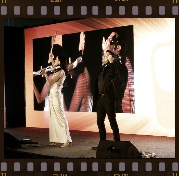 Electric Violinist Linzi Stoppard Launches Micromax In Moscow